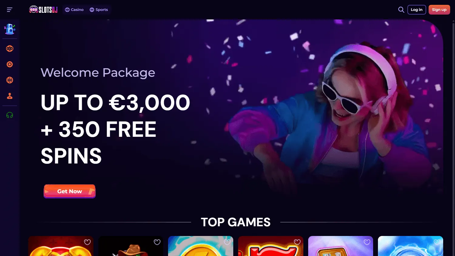 Slotsdj Casino games on desktop